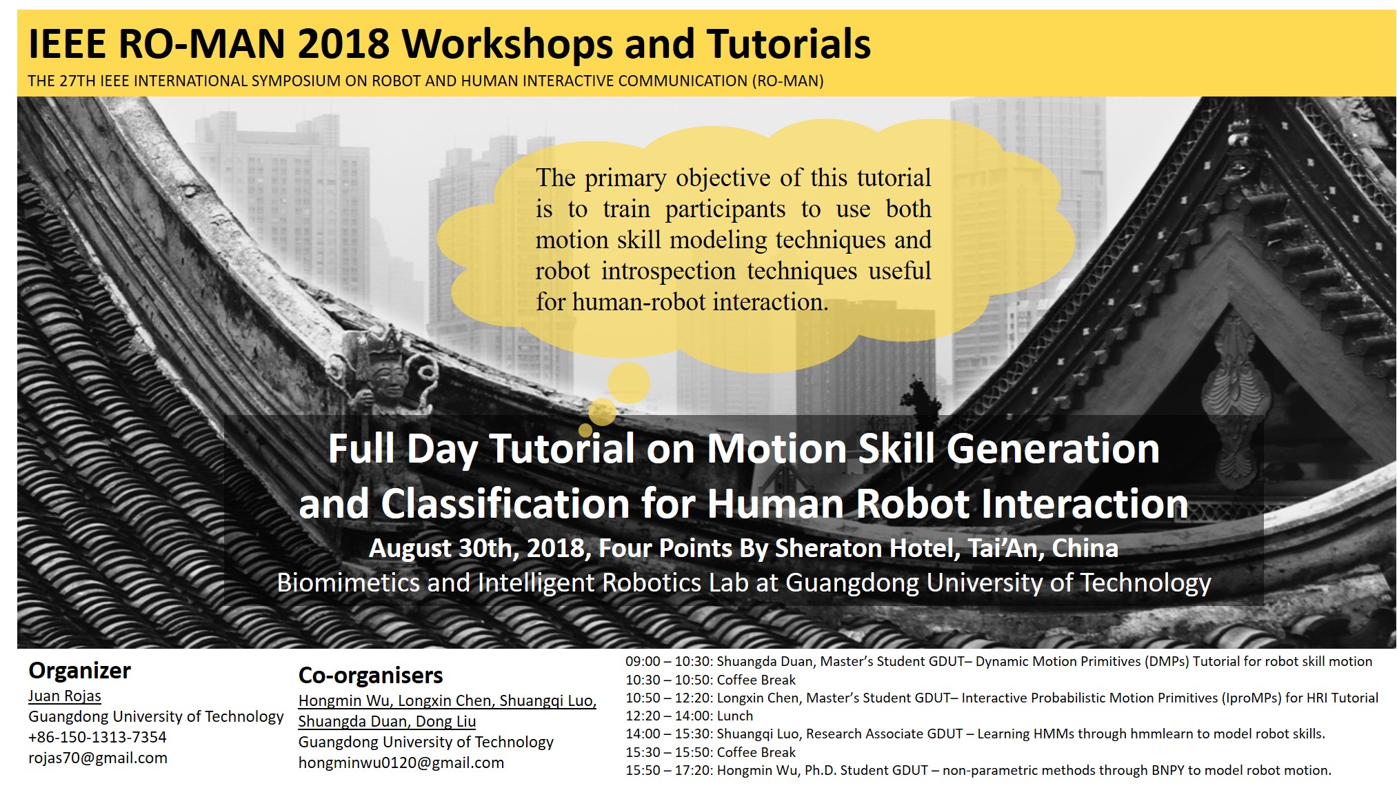 IEEE RO-MAN Conference Tutorial